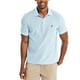 thumbnail image 1 of Polo Nautica para hombre, manga corta, liso, azul, talla M, 1 of 4
