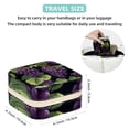 thumbnail image 5 of Grape Travel Portable Square Bracelet Holder Organizer Box with Necklace Holder - Jewelry Organizer for Girls and Women, 5 of 6