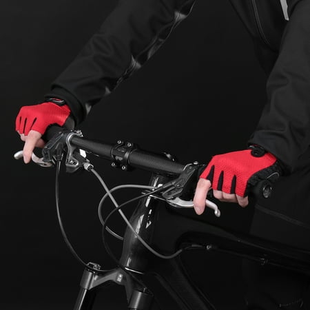 Fingerless Motorcycle Riding Gloves 1 Pair Bike Gloves Half Finger Anti-skid Gloves Bicycle Cycling Riding Motorcycle Sports Mitt Fingerless Gloves ()