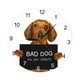 thumbnail image 5 of Reloj de pared de perro salchicha, decoración de pared, lindo, creativo, redondo, práctico, reloj colgante para cachorro, reloj colgante silencioso 38 centímetros, 5 of 8