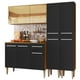 thumbnail image 1 of Cocina Integral Madesa Emilly Voice 169cm Marrón/Negro, 1 of 5