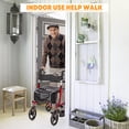 thumbnail image 2 of Yiwa 4-Wheel Rollator Walker With Seat, Aluminium Frame Rollator Walkers for Seniors, Red, 2 of 7