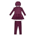 thumbnail image 2 of Swimsuits For Girls Swimsuit Girls 3 Piece Full Cover Hijab Arabic Swimwear Sunsuit Beachwear Top Pants Cap Bathing Suit For Kids, 2 of 7