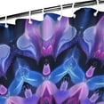 thumbnail image 3 of Purple Blue Tie Dye Pattern Shower Curtain 36"x72" ,Bathroom Decorative Shower Curtains Set with 12 Hooks,Modern Waterproof Washable Shower Curtain, 3 of 6