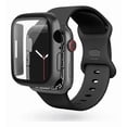 thumbnail image 1 of Correa de Silicona con Funda Protectora de Cristal para Apple Watch, Compatible con Todas las Series, 1 of 4