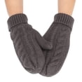 thumbnail image 1 of Women Fashion Solid Color Knitted Windproof Warm Thickened Gloves, 1 of 2