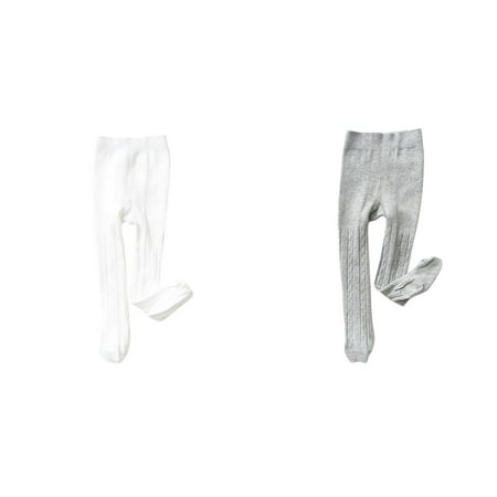 (2-Pack) Girls Tights Girls Clothes Bundles Toddler Cable Knit Warm Boys Dance Pants Leggings Seamless Stretchy Stockings Girls Active Leggings Pantyhose Winter Socks