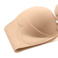 thumbnail image 5 of ZNQHFRE Front Closure Strapless Bra with Removable Strap, No Underwire Push Up Bra for Women Small Breast, 5 of 5