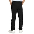 thumbnail image 5 of Gvdentm Boys Uniform Pants Boys' Stretch Pull on Pants Kids School Uniform Youth Twill Pants(Black,11-12 Years), 5 of 6