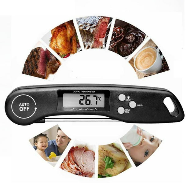DTOWER Stainless Steel Cooking Thermometer Meat Steak Chicken BBQ Food
