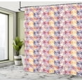 thumbnail image 4 of Ambesonne Geometric Shower Curtain, Retro Hexagonal Pattern, 69"Wx75"L, Grey Pink, 4 of 4