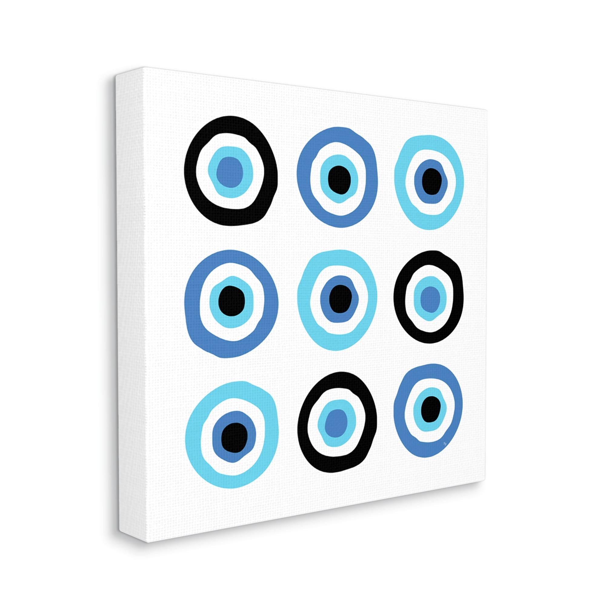 Stupell Industries Traditional Art Deco Evil Eyes Symbolic Spiral Amulets,30 x 30, Design by Martina Pavlova