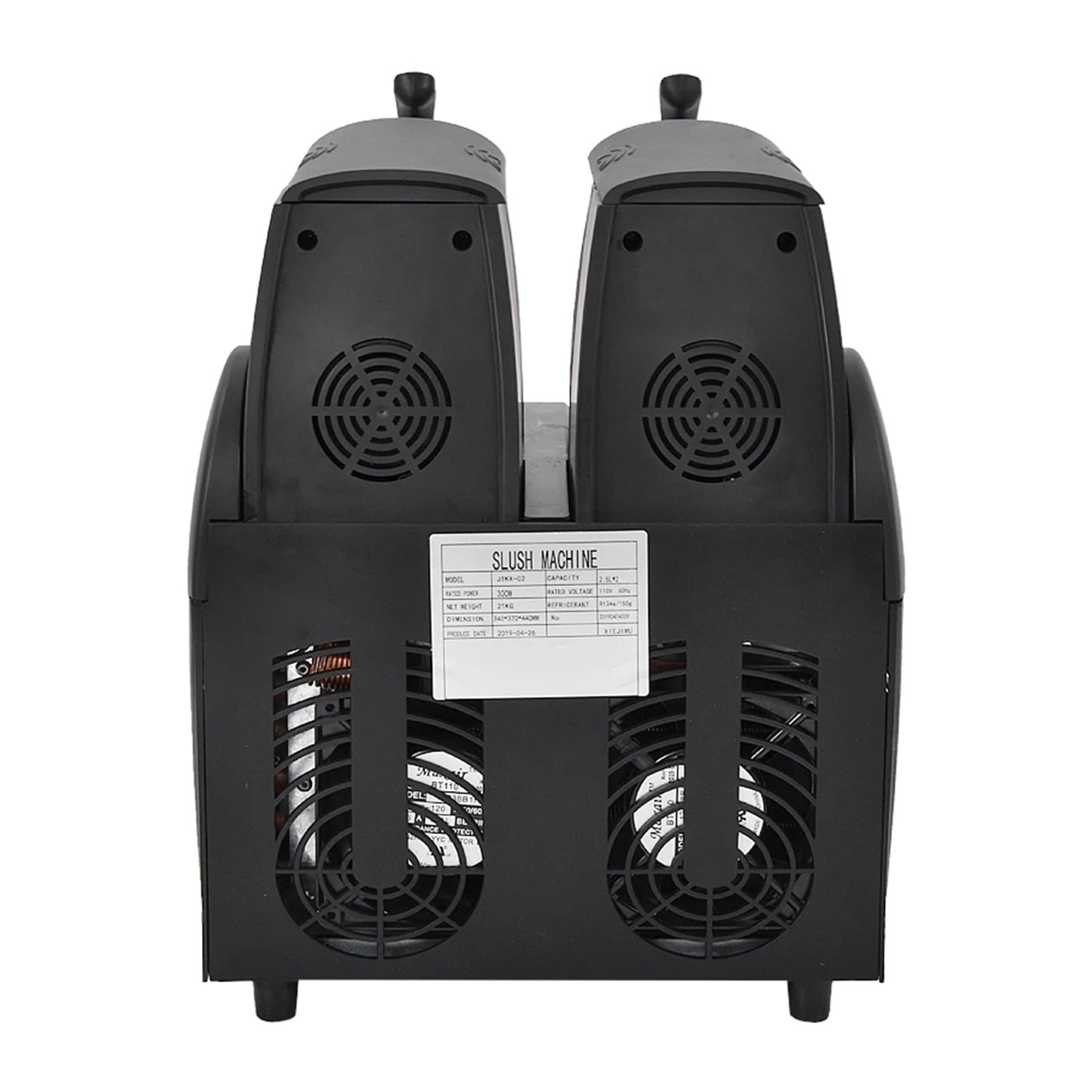 300W Double Tank Slush Machine 2.5L Ice Cream Maker 300W Snow Melting Machine Smoothies Granita Machine Ice Slusher