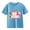 Light Blue, variant on Girls Cute School Stationery Graphic T Shirt Short Sleeve Crew Neck Cotton Casual Summer Tee for Kids (Light Blue, 2-3 Years)