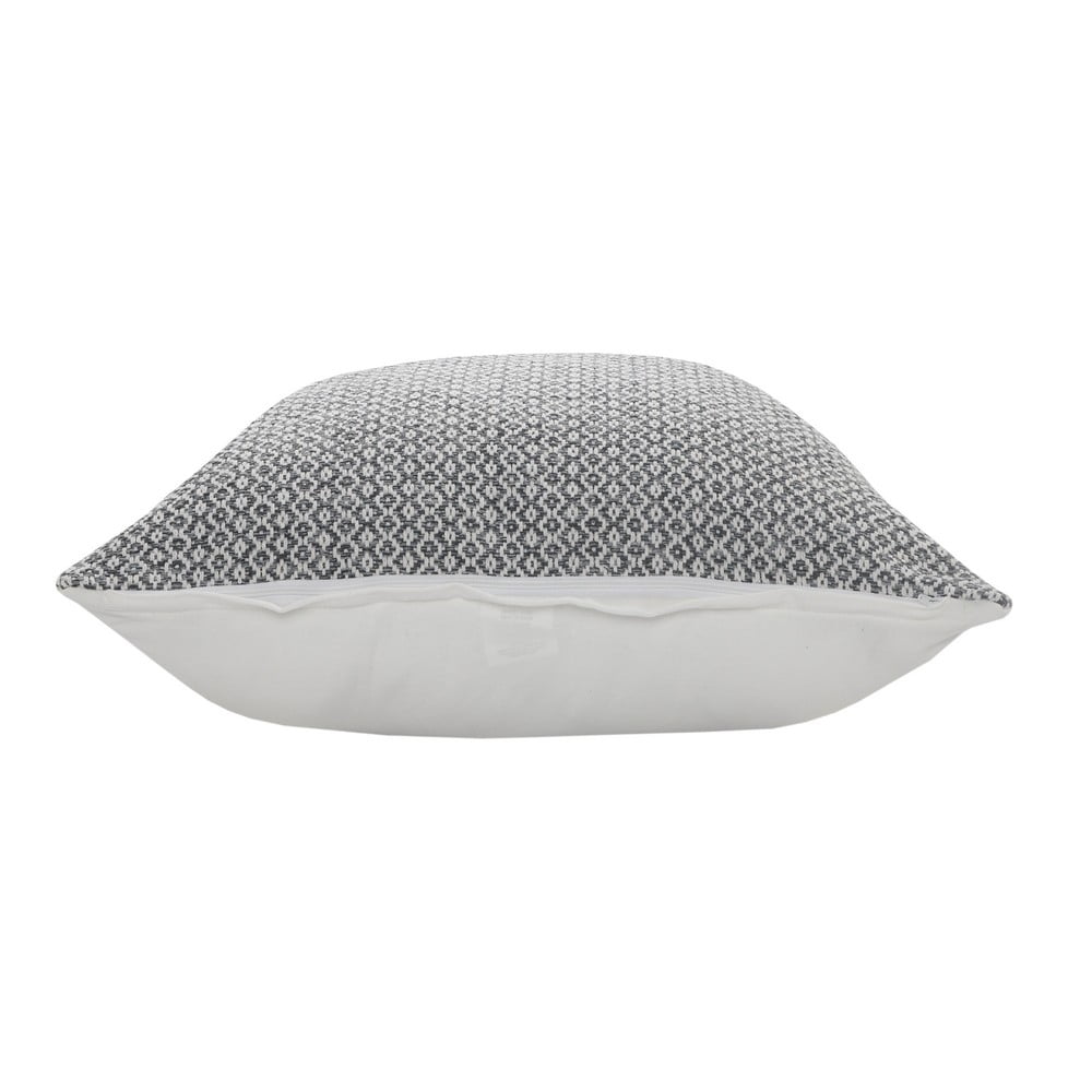 Ox Bay Hampton Set of 2 Gray/White Striped 18" x 18" Cotton Adult Decorative Feather Filled Pillow Set