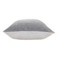thumbnail image 6 of Ox Bay Hampton Set of 2 Gray/White Striped 18" x 18" Cotton Adult Decorative Feather Filled Pillow Set, 6 of 11