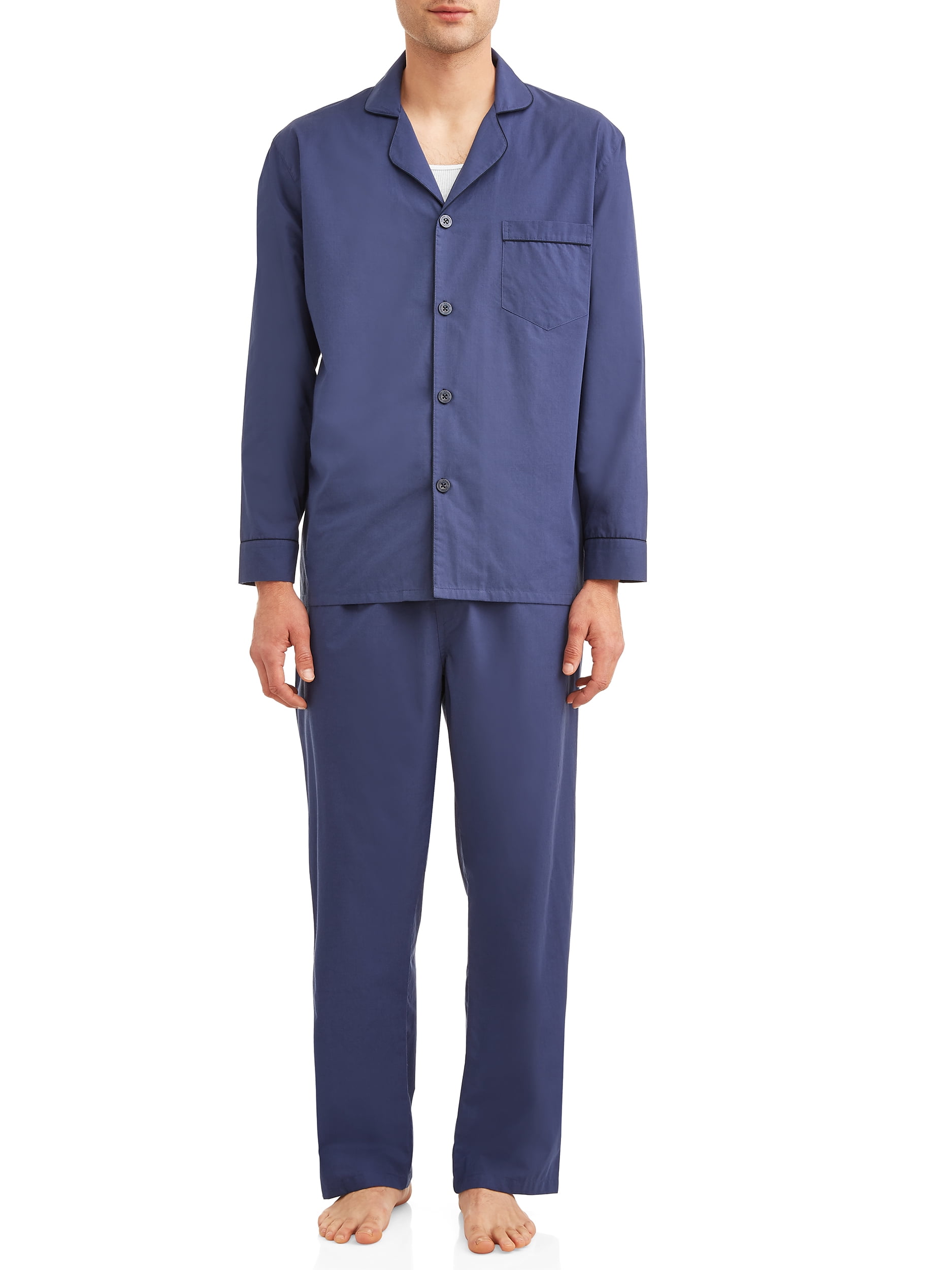 Choose SZ/Color Geoffrey Beene Men's Long Sleeve Broadcloth Pajama Set 