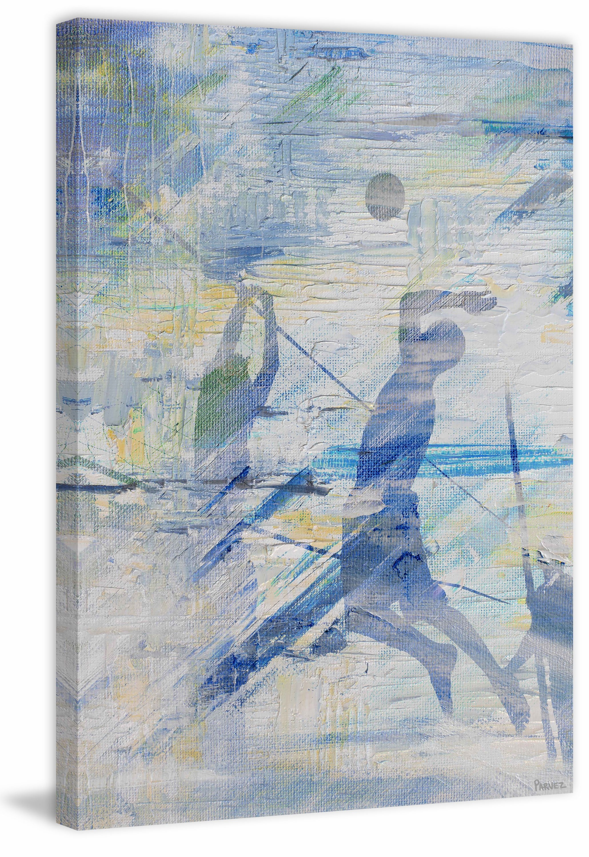 "Spike the Ball" Painting Print on Wrapped Canvas