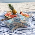 thumbnail image 5 of Outdoor Pillow Cover Abstract Summer Beach Set of 2 Waterproof Throw Pillowcases Blue Art Painting Landscape Decorative Patio Furniture Pillows for Couch Garden Indoor & Outdoor Use, 5 of 9