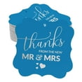 thumbnail image 1 of Inkdotpot Pack Of 100 Real Silver Foil Bracket Shape Paper Tags Thanks From The New Wedding Favor Hang Tags, 1 of 7