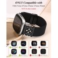 thumbnail image 3 of Wearlizer Magnetic Stretchy Band Compatible with Versa 4/3/Sense 2/Sense, Celtic Knot Elastic Nylon Watch Strap for Women Men, Dressy Soft Fabric Wristband with Magnetic Clasp, 3 of 7