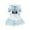 Light Blue, variant on Amzcrzy Dresses for Women Plus Size Dresses for Curvy Women Womens Dresses Cute Japanese Sweet Striped Maid Costume Role-playing Large Dress Short Sleeved Round Neck Knee Length Dress