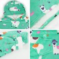 thumbnail image 4 of Sudadera Cobija con Capucha Afelpada Oversize Hoodie con Forro Polar Manta Extrasuave y Calida Mangas Largas para Niño y Niña Turquesa Llama Gaon, 4 of 5