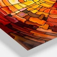 thumbnail image 2 of Designart 'Return of Stained Glass' Modern Wall Clock, 2 of 3