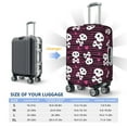 thumbnail image 4 of Xecao skull with hearts Elastic Luggage Cover, with double-sided print , is perfect for travel, business, and daily use-Small, 4 of 7