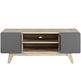 thumbnail image 3 of Modway Tread Mid-Century Modern 47 Inch TV Stand in Natural Gray, 3 of 5