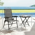 thumbnail image 3 of Outsunny Ensemble Bistro de Patio 3 Pcs, Ensemble de Chaises Pliantes d'Extérieur et Table, 3 of 10