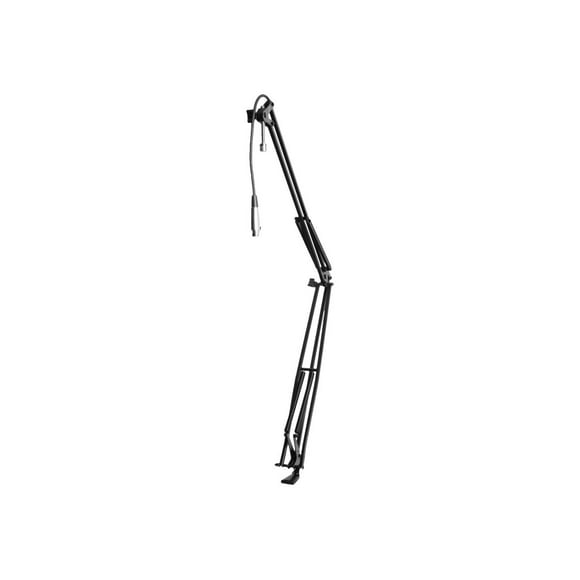 Stands sur Scène - kit de Montage (Clamp C, Bras Articulé) - Acier - Bureau - avec Câble XLR