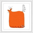 thumbnail image 2 of "Orange Whale" Framed Painting Print, 2 of 6