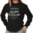 thumbnail image 3 of Do Not Stop Positive Inspirational Women Plus Size Long Sleeve Graphic Tee Brisco Brands 2X, 3 of 5