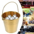 thumbnail image 5 of FELTECHELECTR Stainless-Steel Beverage Tub Golden 1Pcs for KTV Use, 5 of 6