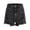 Black, variant on GiLiling Girls Ripped Denim Jean Shorts Mid Waist Straight Leg Elastic Waistband Distressed Frayed Hem Casual Summer Jorts for Kids Teens (Black, 7-8 Years)