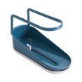 thumbnail image 1 of Escurridor de encimera, elegante escurridor de cocina, estante de almacenamiento creativo para esponja, paño de cocina, cepillo (azul oscuro, incluye rejilla para trapos), 1 of 4