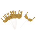 thumbnail image 3 of Sujetador de papel con purpurina 10 piezas, selecciones de cupcakes, de pastel de despedida de soltera de boda Oro Sunnimix Brillo Bikini Topper de la magdalena, 3 of 8