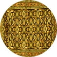thumbnail image 1 of Ahgly Company Indoor Round Persian Yellow Traditional Area Rugs, 7' Round, 1 of 4