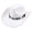 White, variant on Wide Brim Western Cowboy Hat for Adults Structured Pinch Front Crown Felt Style Hat with Beaded Hat Band for Costume