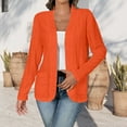 thumbnail image 2 of Women's Loose Knit Cardigan Long Sleeve Open Front Sweater With Pockets For Autumn Casual Wear, 2 of 8