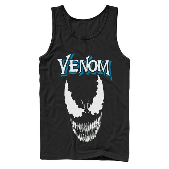 Men's Marvel Venom Face Logo Tank Top Black Small