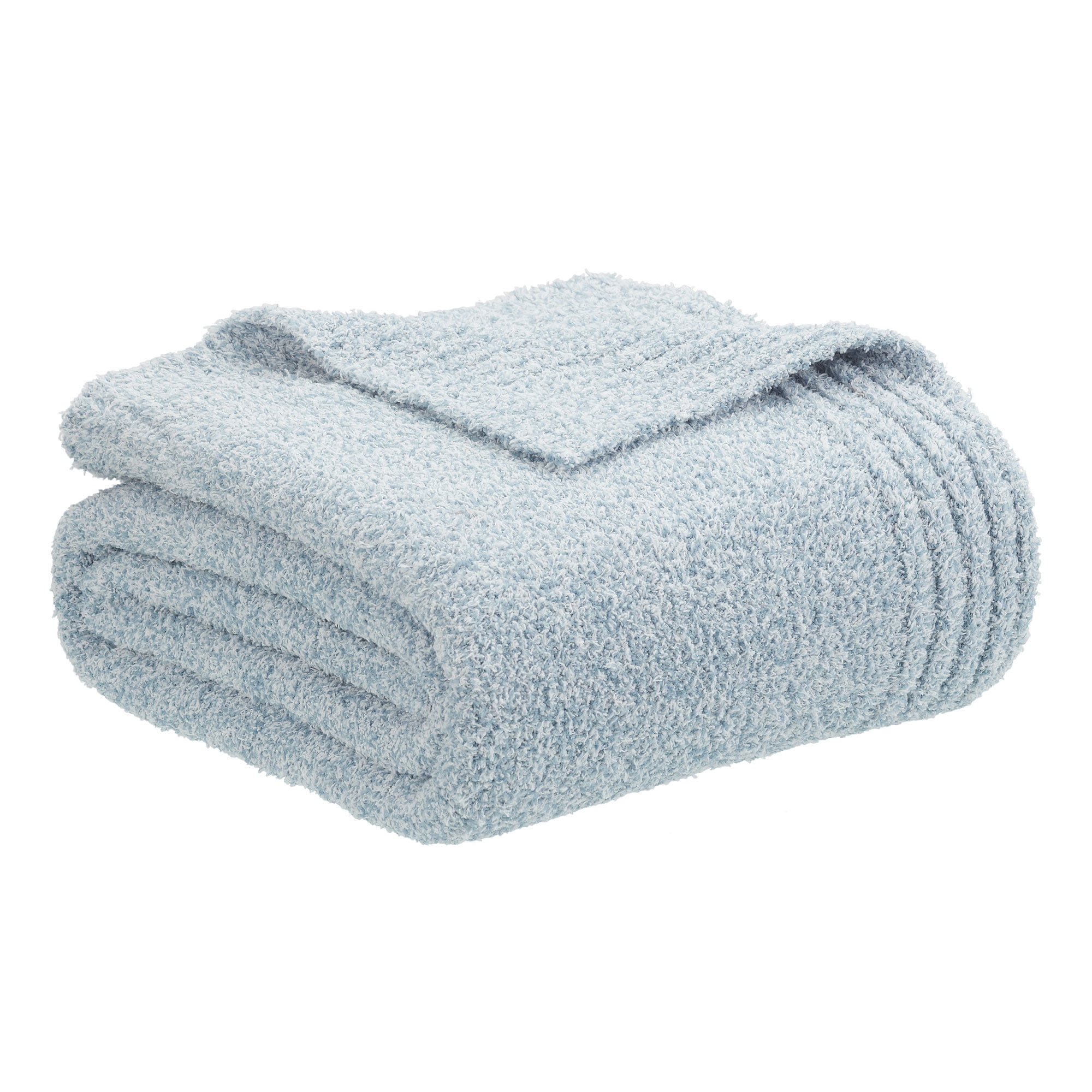 Better Homes & Gardens Cozy Knit Throw, 50"x72", Blue Solid