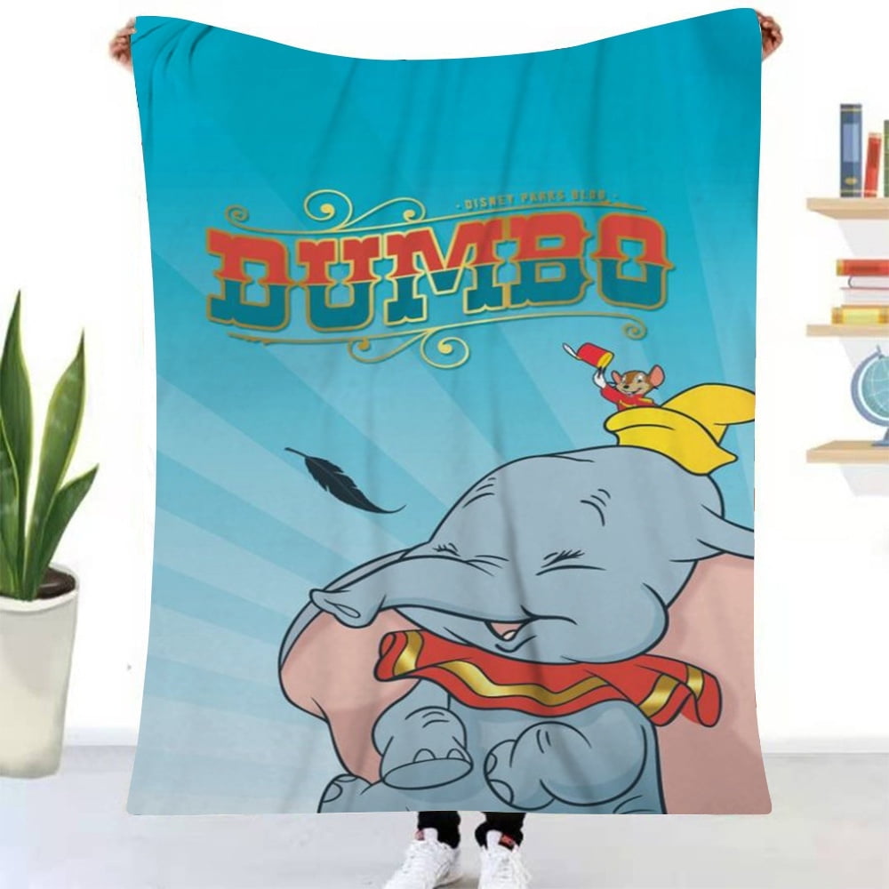 Disney Dumbo Blanket Flannel Throw Blankets for Watching Movie Blankets