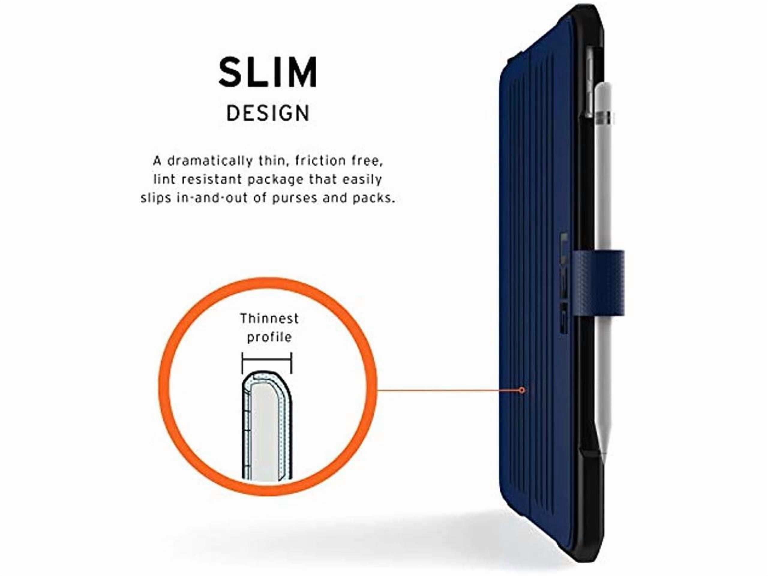 UAG iPad 10.2 Case Blue Cobalt, 9th Generation 2021, 8th Gen 2020, Rugged Heavy Duty Protective Durable Folio Cover & Kick Stand, w/ Pencil Holder, Metropolis Series