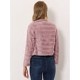 thumbnail image 4 of Abrigo mullido de piel sintétisin cuello chaquerecortacálide invierno pamujer RoEmpolvado M, 4 of 6