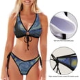 thumbnail image 3 of Dreamtimes Cartoon Baseball Two Piece Swimsuits Bathing Suit Triangle Bikini Set, Large, 3 of 7