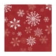 thumbnail image 1 of Servilletas de papel con copos de nieve navideños, servilletas de papel para el almuerzo, toallas desechables para el baño y la cocina, servilletas de papel con copos de nieve rojos para la cena, vaji, 1 of 4