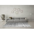 thumbnail image 3 of Ahgly Company Indoor Square Abstract Gray Modern Area Rugs, 4' Square, 3 of 4
