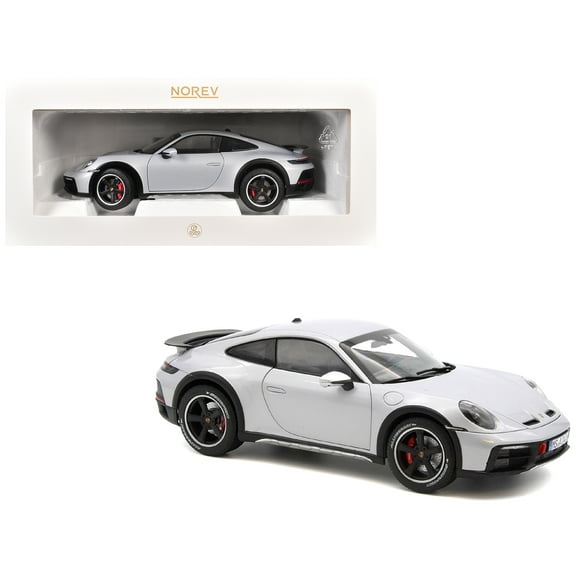 2023 Porsche 911 Dakar Ice Gray Metallic 1/18 Diecast Model Car by Norev